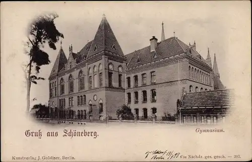 Ak Berlin Schöneberg, Gymnasium