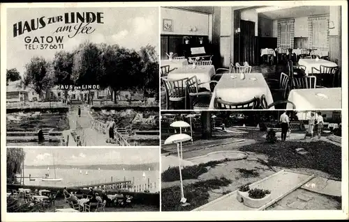 Ak Berlin Spandau Gatow, Haus zur Linde am See