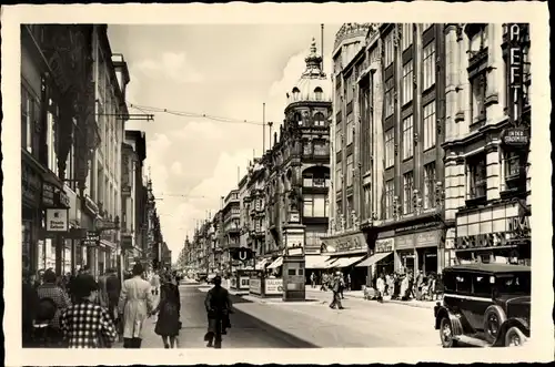 Ak Berlin Mitte, Friedrichstraße, Auto, Geschäfte