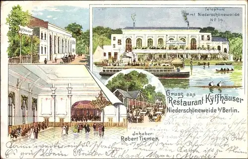 Litho Berlin Treptow Niederschöneweide, Restaurant Kyffhäuser, Innenansicht