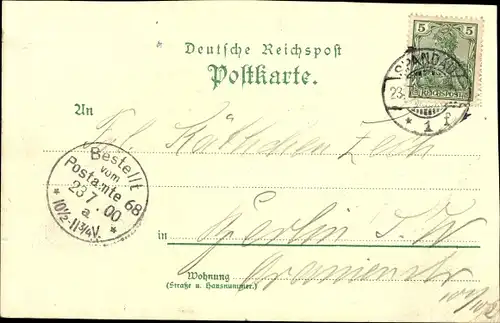 Litho Berlin Spandau Wilhelmstadt Pichelswerder, Restaurant Wilhelmshöhe