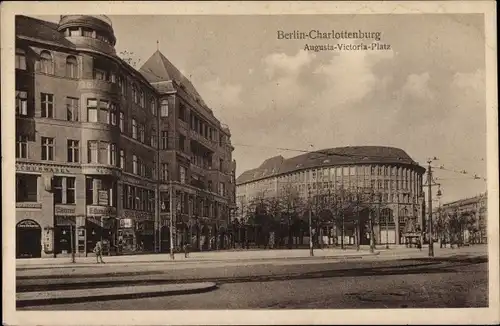 Ak Berlin Charlottenburg, Augusta Victoria Platz, Schuhwarenhandlung