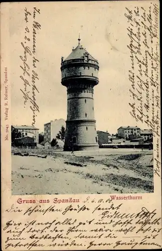 Ak Berlin Spandau, Wasserturm