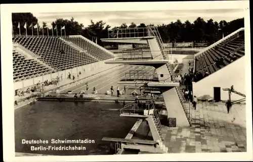 Ak Berlin Friedrichshain, Deutsches Schwimmstadion, Sprungturm