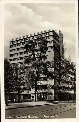 Ak Berlin Tiergarten, Kathreiner Hochhaus, Potsdamer Straße