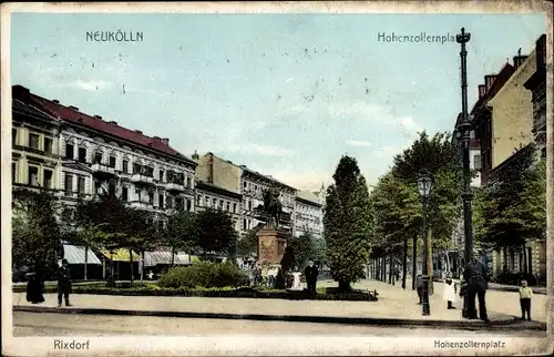 Ak Berlin Neukölln, Hohenzollernplatz