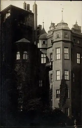 Foto Ak Berlin Mitte, Schloss, Türmchen mit dem grünen Dach, grüner Hut