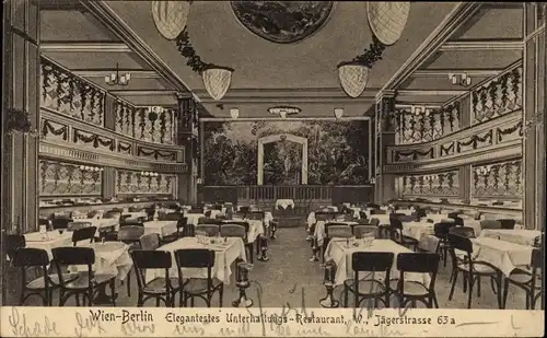Ak Berlin, Unterhaltungsrestaurant Wien-Berlin, Jägerstraße 63a, Großer Saal
