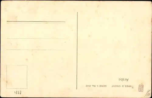 Ak Types d'Orient, Maghreb, Arabe, Araber in weißen Gewändern, Portrait, Lehnert & Landrock 2502