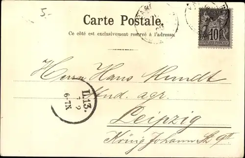 Ak Das Postwesen, Botenpost des Mittelalters, Brief, Le Messager du Moyen-age