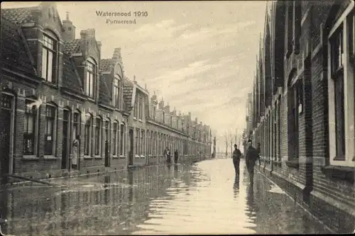 Ak Purmerend Nordholland Niederlande, Watersnood 1916