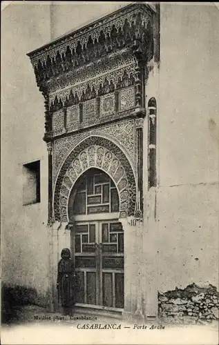 Ak Casablanca Marokko, Porte Arabe, Tor