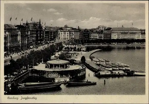 Ak Hamburg Mitte Altstadt, Jungfernstieg