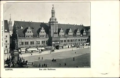 Ak Leipzig in Sachsen, Das alte Rathaus