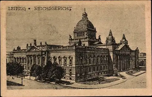 Ak Leipzig in Sachsen, Reichsgericht, Außenansicht