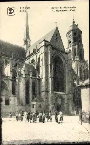 Ak Lier Lierre Flandern Antwerpen, H. Gommarus Kerk