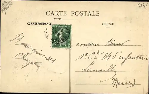 Ak Bar le Duc Meuse, Monument des Enfants de la Meuse, Denkmal