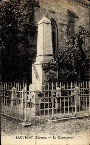 Ak Sauvigny Meuse, Le Monument, Denkmal