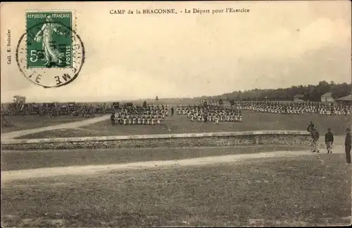 Ak La Souterraine Creuse, Camp de la Braconne, Le Depart pour l'Exercice