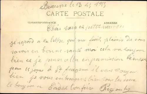 Ak Beaune Côte d’Or, Quartier Colbert 16 Chasseurs, La Corvee de Patates