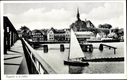 Ak Kappeln an der Schlei, Teilansicht