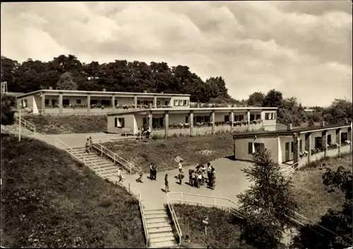 Ak Dommitzsch an der Elbe Sachsen, Betriebsferienlager des VEB Gummiwerke Elbe
