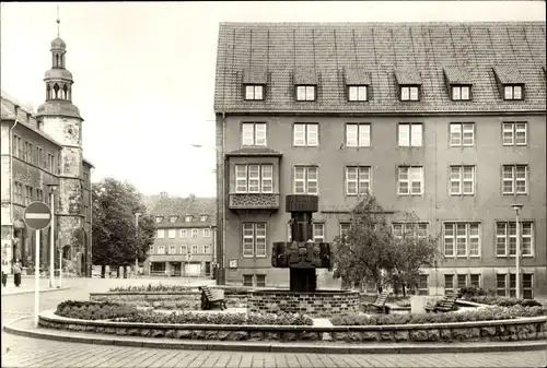 Ak Nordhausen am Harz, Lutherplatz mit neuen Brunnen