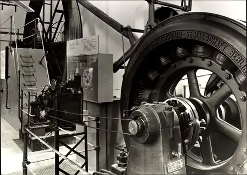 Ak Ziegenrück an der Saale Thüringen, Wasserkraftmuseum, Generatorraum