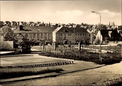 Ak Oelsnitz im Erzgebirge, Blick vom Clubhaus Haus Marchwitza