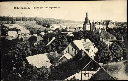 Ak Ostercappeln in Niedersachsen, Teilansicht aus der Vogelschau