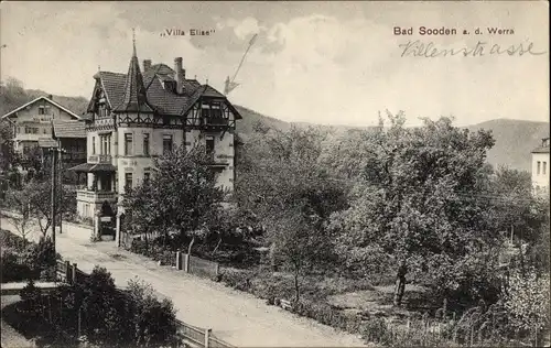 Ak Bad Sooden Allendorf an der Werra Hessen, Villa Elise