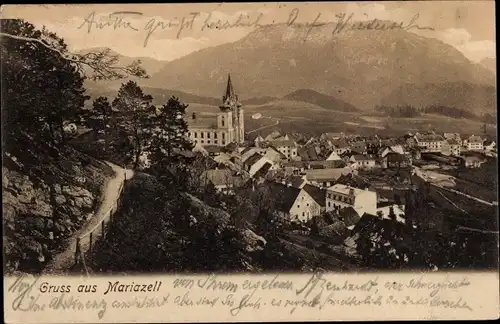 Ak Mariazell Steiermark, Panorama