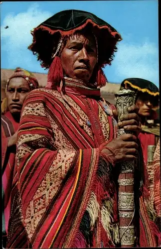 Ak Cusco Peru, Alcalde de una Comunidad indigena