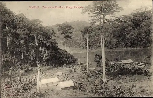 Ak Mandji Gabun, Vue sur le Kouilou, Congo Francais