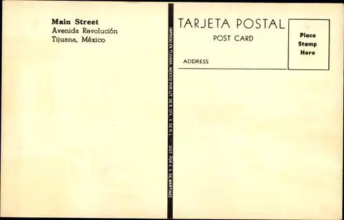 Ak Tijuana Mexiko, Main Street
