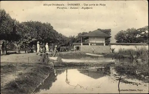 Ak Dahomey Benin, Afrique occidentale, Une partie de Pêche