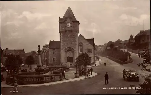 Ak Galashiels Schottland, War Memorial