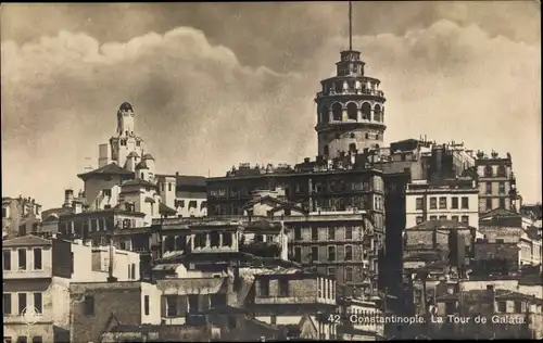 Ak Konstantinopel  Istanbul Türkei, La Tour de Galata, Blick auf einen Turm