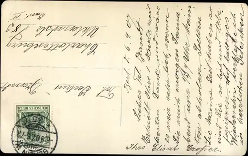 Ak Mädchen mit Hund