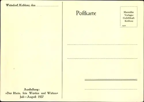 Ak Koblenz in Rheinland Pfalz, Gasthaus Weindorf, Haus Mittelrhein, Siebengebirge, Ahr, Lahn