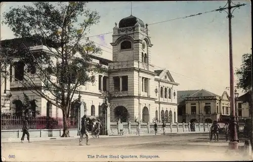 Ak Singapore Singapur, The Police Head Quarters, Polizeihauptgebäude