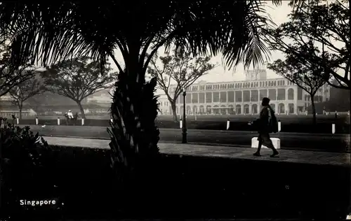 Foto Ak Singapore Singapur, Gebäude, Parkanlagen