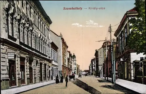 Ak Szombathely Ungarn, Kiraly utca