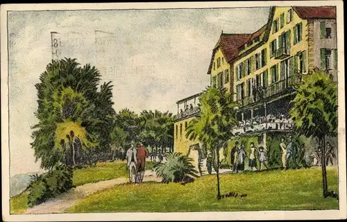 Künstler Ak Zürich Stadt Schweiz, Alkoholfreies Volks- und Kurhaus Zürichberg