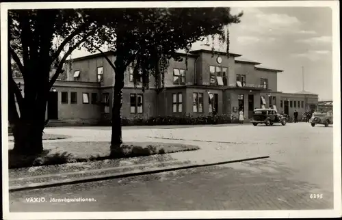 Ak Växjö Schweden, Järnvägsstationen