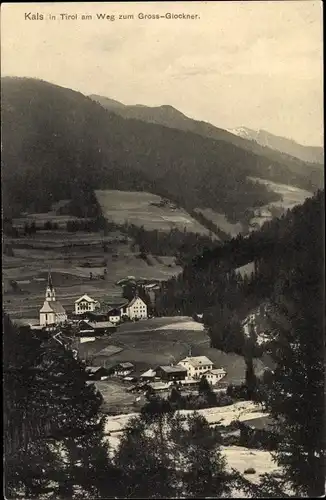 Ak Kals am Großglockner Tirol, Talblick