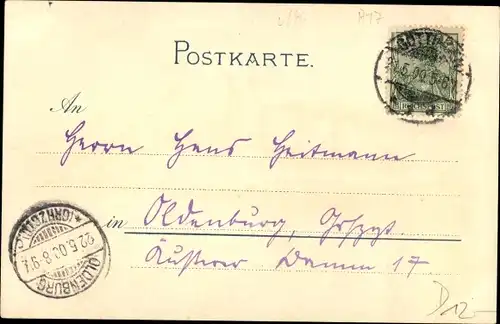Künstler Litho Bohrdt, Hans, Deutsches Kriegsschiff, SMS Brandenburg, Panzerschiff