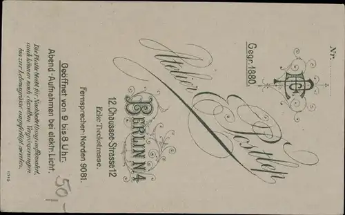 CdV Deutscher Soldat in Uniform mit Mantel, Portrait