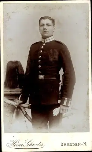 CdV Deutscher Soldat in Uniform, Portrait