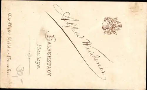 CdV Portrait von einem Mann in Uniform